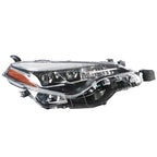 Headlight Assembly Projector For Toyota Corolla 2017-2019 Halogen Black Right