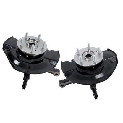 2× Steering Knuckle & Wheel Hub Bearing Assembly For Honda CR-V L4 2.4L 2007-09