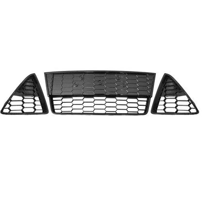 Suitable For Ford Focus S/SE 2012-2014 Front Lower Grille 3pcs ABS Plastic Black