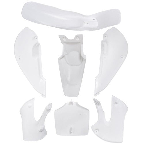 For Kawasaki KX 65 KLX 110 DRZ110 Suzuki RM65 Plastic Fender Fairing kit White