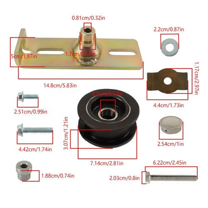 Pulleys & Idler Leather Belt Kit 126-0316 126-7890 131-4506 For Toro Walk Behind