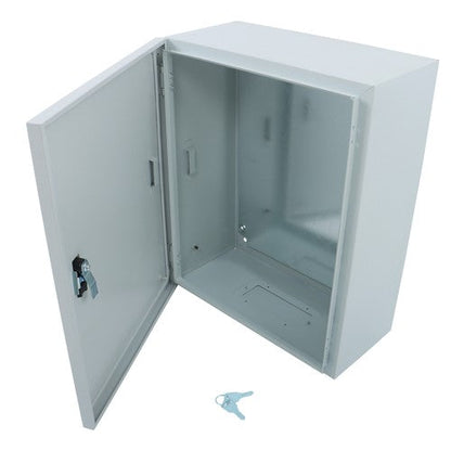 Steel Enclosure, 20 × 16 × 8" NEMA 4X Electrical Box, IP56 Waterproof Outdoor