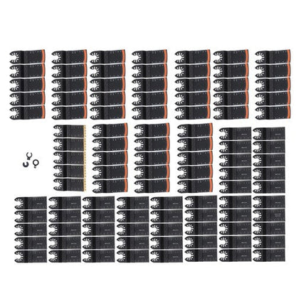 Universal Multi Tool Blades Titanium & HCS Oscillating Saw Blades Set of 105