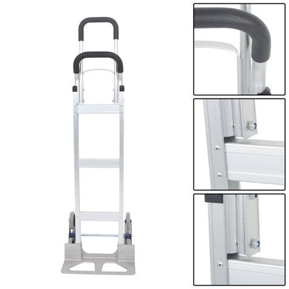 550 lbs Capacity Aluminum Hand Truck Stair Climber 2 in 1 & Handles