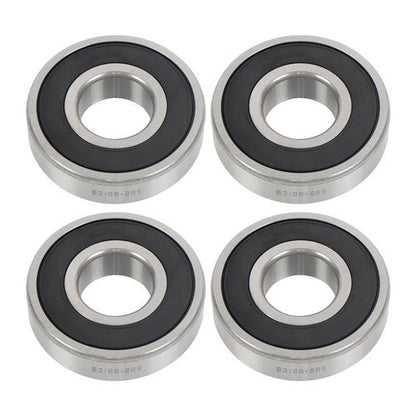 4Pcs 63/28-2RS Bearings 28×68×18mm Double Rubber Seals Deep Groove Ball Bearing