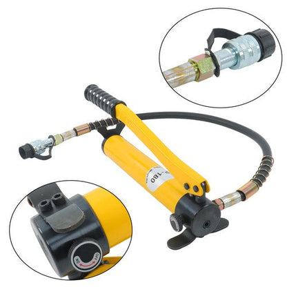 20T Low Profile Hydraulic Jack Porta Power Kit + CP-180 Manual Hydraulic