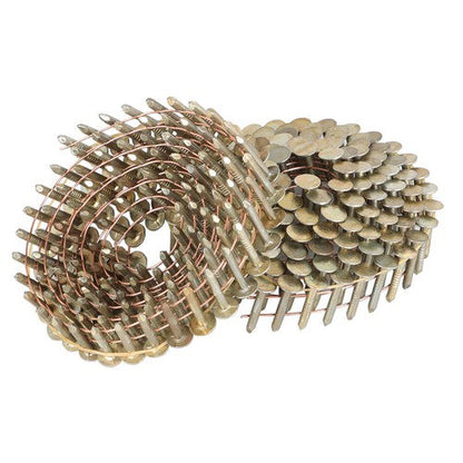 7/8" × 0.12" × 3/8" 15 Degree Galvanized Coil Roofing Nails 7200 Pack