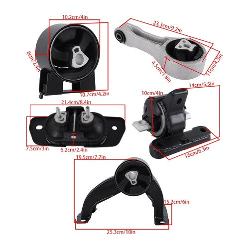 5Pcs Engine Mounts&Transmission Mount 5147774ac For 10-14 Dodge/11-14 Chrysler