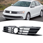 Front Bumper Chrome Grille Grill for 2015-2018 for VW for Volkswagen Jetta