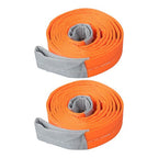 2 PCS Polyester Rigging Straps 2" x 10' 18800lbs Capacity Lifting Sling Straps