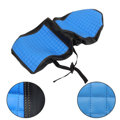 Rear Seat Covers Kit No Staple Blue Color Universal Size Fit For Golf Carts