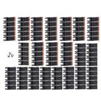 105 Pieces Titanium and HCS Oscillating Saw Blades for Wood Metal Cutting