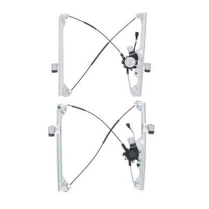 1 Pair Window Regulator w/ Motor For Chevy Silverado GMC Sierra 2007-2014