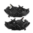 For Nissan Rogue 2014-2016 RH&LH Black Housing Clear Lens LED Type Headlights