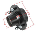 New 2 Sets 6-Lug 5.5" Trailer Wheel Hub Kits Fits For 6,000 lbs#42 Trailer Hubs
