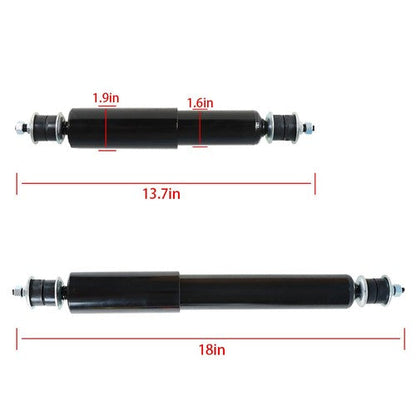 4x Front Shocks & Rear Shock Absorbers For EZGO TXT G&E Golf Cart 1994+ 76418-01