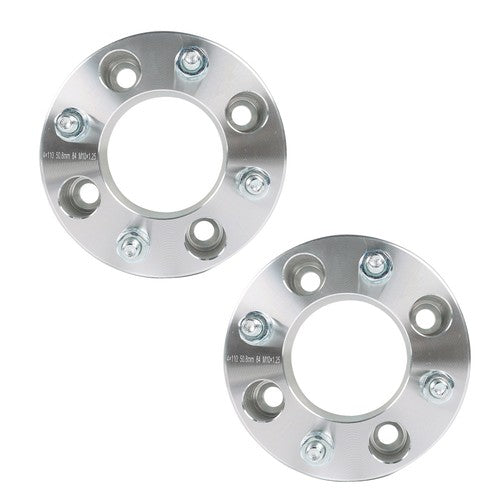 Wheel Spacers 4x110 2" 74mm M10x1.25 For Suzuki  Honda 1993-2016 Silver X2