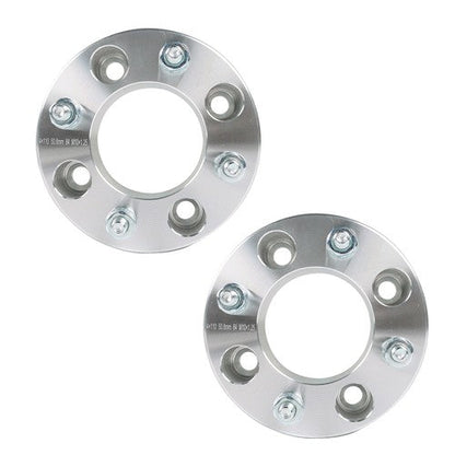 Wheel Spacers 4x110 2" 74mm M10x1.25 For Suzuki  Honda 1993-2016 Silver X2