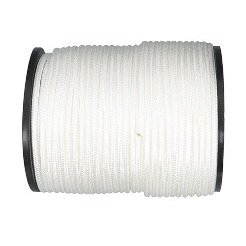 3/8in × 500ft Nylon Solid Braid Rope High UV Abrasion Resistance Industrial