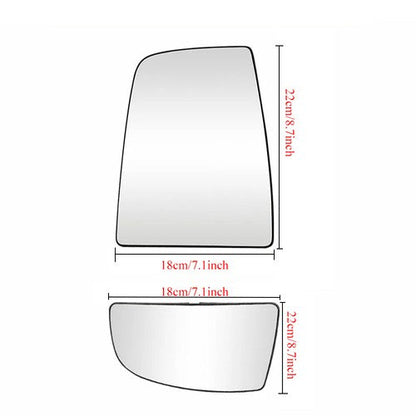 Upper Lower Mirror Glass Left Driver Side for Ford Transit 150 250 350