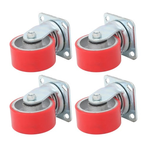 4"X 2" Heavy Duty Casters - Polyurethane Caster with Capacity up to 2800 LBS