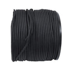 Black Nylon Solid Braid Rope High UV & Abrasion Resistance 1/4 Inch × 500ft
