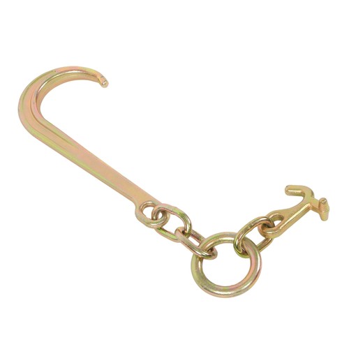 15 Inch G70 J Hook w/T-J Hook 5400 Lbs Working Load Limit Towing Hooks