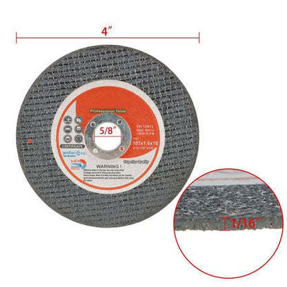 4" X 1/16" 5/8" Cut-Off Wheels Die Grinder Cutting Discs Cutting Wheel 25PC