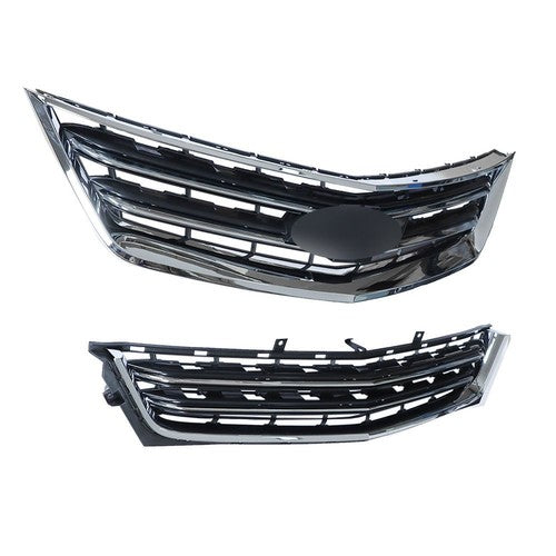 2PCS Black Front Upper & Lower Grille For Chevrolet Impala 2014-2020 Chrome New
