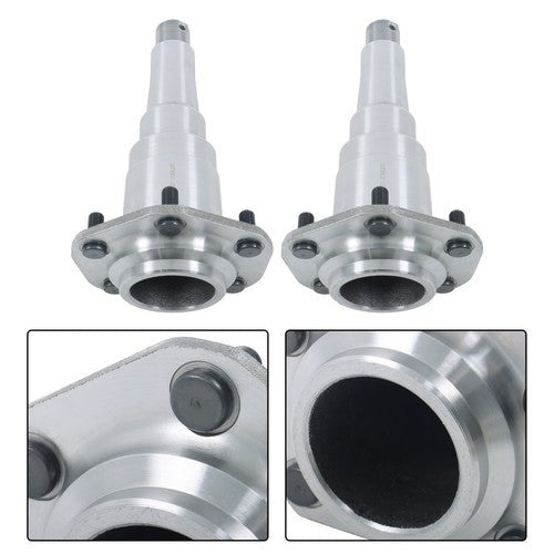 New 2-Pack #42 Weld-On Spindles With Flange Fit For 7,000lb Trailer Axles-2 1/4"