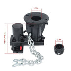 C5G X 12''-16 Fifth Wheel to Gooseneck Adapter With 7-1/2" Offset For Rv Trailer