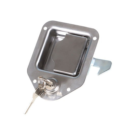 4-3/8" x 3-1/4" 2 Stainless Door Lock For RV Trailer Toolbox Handle Latch Key