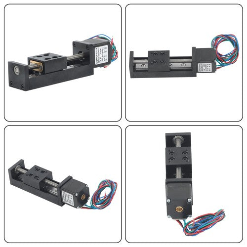 50mm T-type ball screw slide module, T6x1 linear actuator NEMA 11-step motor