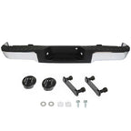 NEW Chrome - Complete Rear Steel Bumper Assembly For Ford F150 2009 2013-2014
