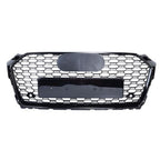 Gloss Black Front Bumper Grille Honeycomb Grill for Audi A5 B9 S5 F5 2017-2019