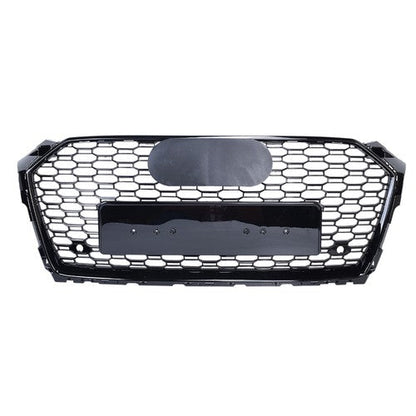 Gloss Black Front Bumper Grille Honeycomb Grill for Audi A5 B9 S5 F5 2017-2019
