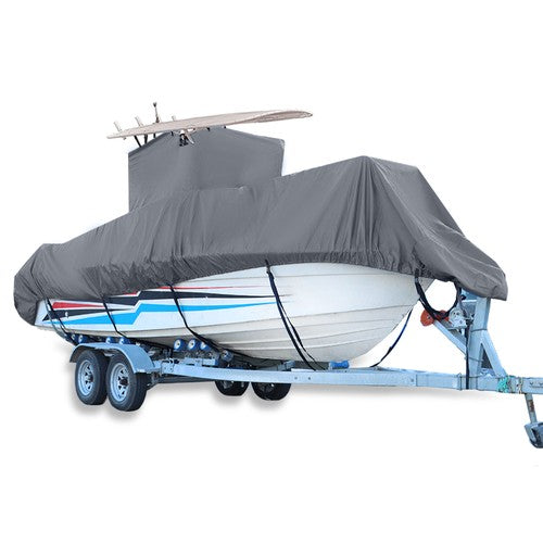 420D Heavy Duty Center Console T-Top Boat Cover 20-22FT 22-24FT Gray