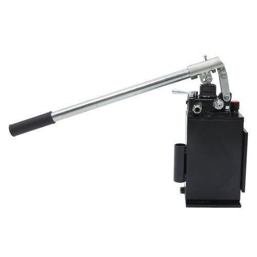 Hydraulic piston hand pump with valve for double acting cylinder 2.7 CID 3 Quart