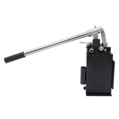 Hydraulic piston hand pump with valve for double acting cylinder 2.7 CID 3 Quart