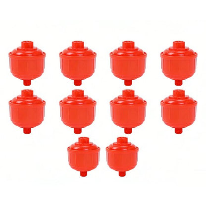 10PCS DISPOSABLE INLINE AIR FILTERS FIT FOR HVLP Paint Spray Gun Universal Red