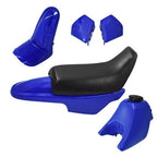 For Yamaha PW50 PW 50 Plastic Fender Body Seat Gas Tank Kit Blue USA