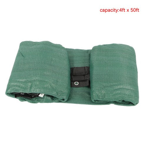 Dark Green Heavy Duty Garden Privacy Fence 4' x 50' Barrier Net With Zip Ties