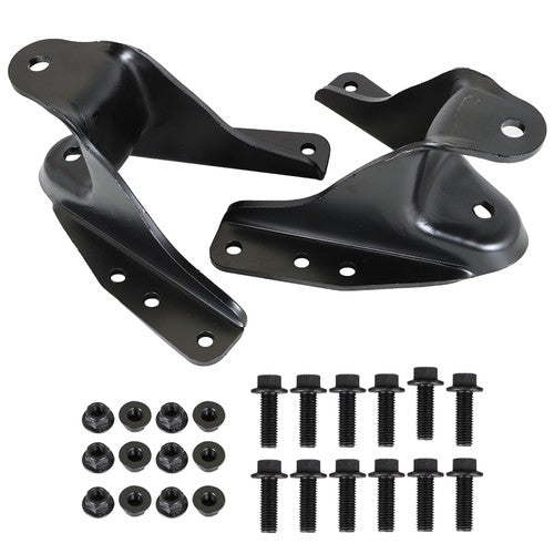 2Pcs Rear Leaf Spring Forward Shackle Bracket Hanger For 83-97 Ford F-250 F-350