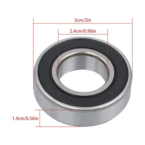 1641-2RS Ball Bearing 1" x 2" x 9/16 Rubber Sealed (Qty 4)