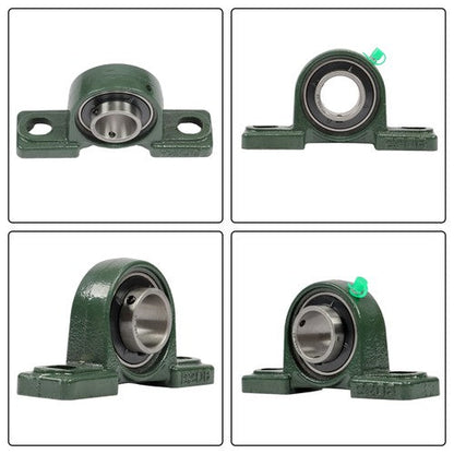 10 × UCP206-20 Pillow Block Bearing 1-1/4" Bore 2 Bolt Self-Aligning Solid Base