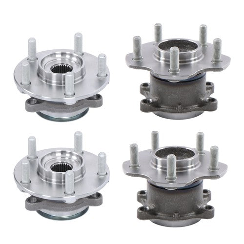 For Nissan Rogue 2008-2013 AWD Front & Rear LH & RH 2.5L L4 4× Wheel Hub Bearing