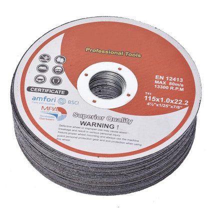 100 Pack 4-1/2"x.040"x7/8" Cut-off Wheel - Metal & Stainless Steel Cutting Discs
