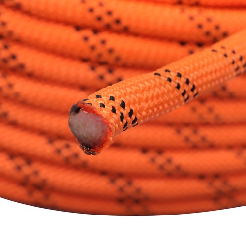 48 Stranded Braided Rope 3/8"×120' Orange Black Breaking Strength 3430 Pounds