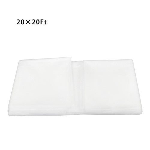 20 x 20 ft 6Mil Clear Polyethylene Film Greenhouse Plastic Sheeting
