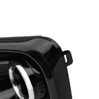 Fog Light Covers Bezels W/Chrome Trim Pair Black For 2017-2019 Kia Sportage EX